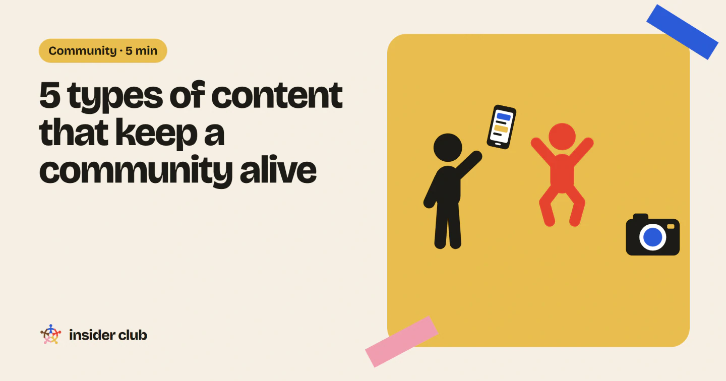 Five types of content give customers a reason to come back and keep an e-commerce community alive, with no budget and no dedicated team.