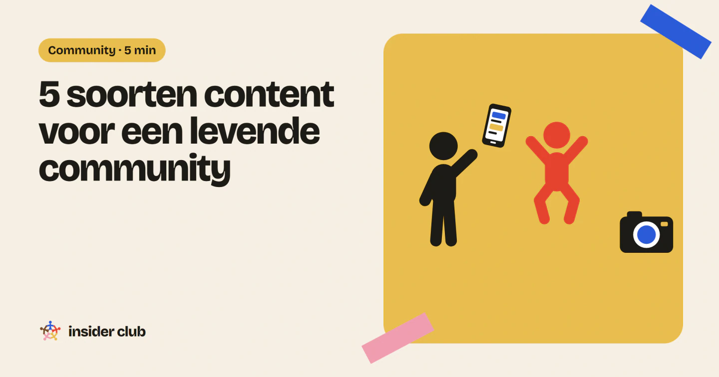 Vijf soorten content geven klanten een reden om terug te komen en houden een e-commerce community levend, zonder budget en zonder apart team.