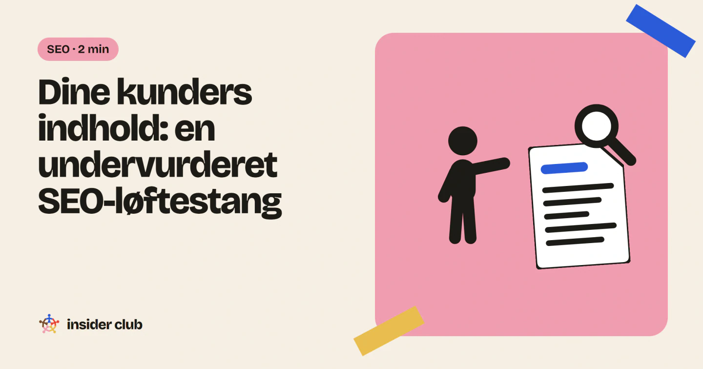 Dine kunders diskussioner i et forum er brugergenereret indhold, originalt og på deres eget sprog, som Google kan indeksere.