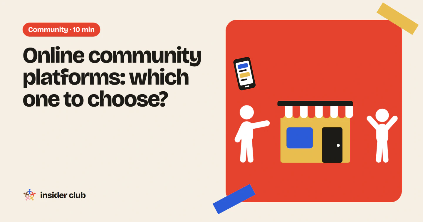A comparison of online community platforms: a Facebook group, Discord, WhatsApp, Circle, Skool or a forum on your Shopify store.