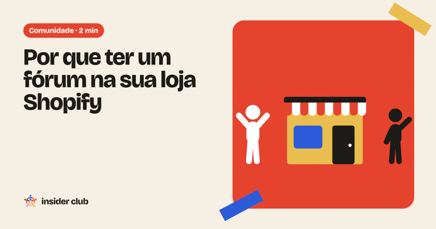 Um fórum na sua loja Shopify reúne a comunidade de clientes da marca no seu próprio site, e não em uma plataforma que não é sua.