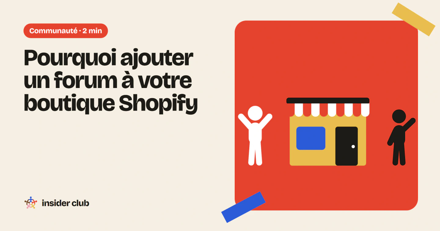 Un forum ajouté à la boutique Shopify réunit les clients de la marque sur son propre site.