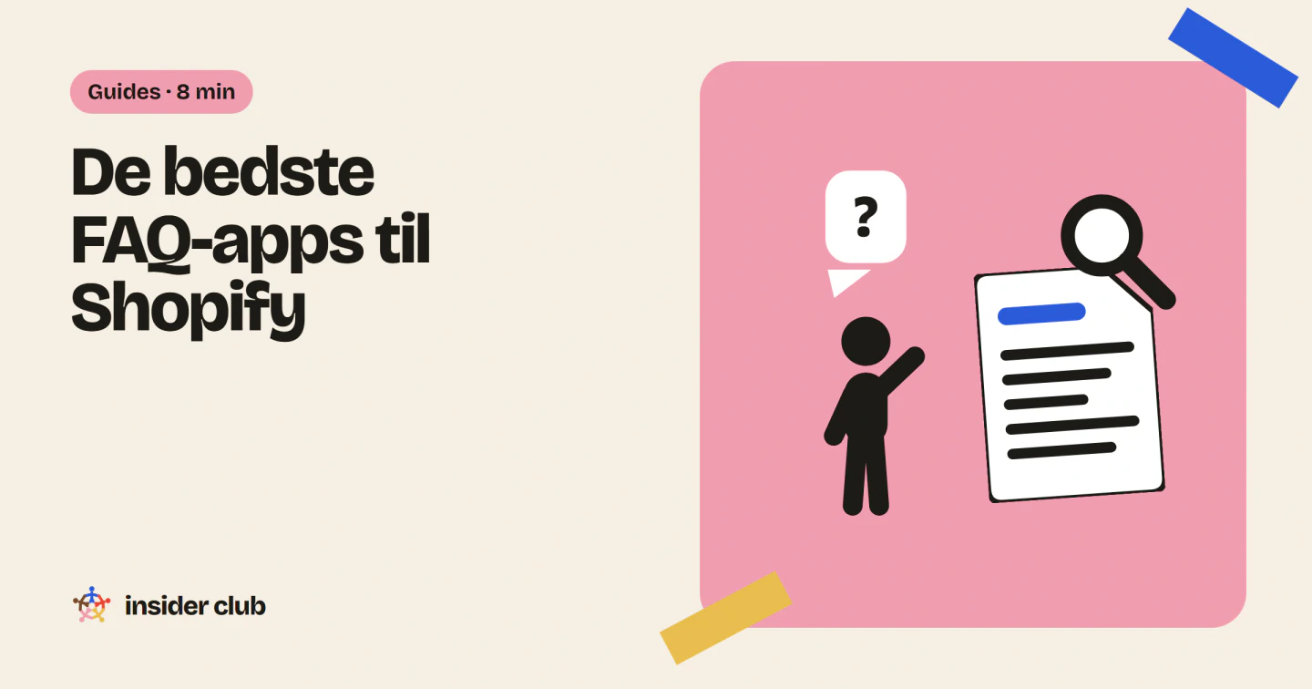 De bedste Shopify FAQ-apps til at lave en FAQ i din webshop, fra temaets indbyggede side til et hjælpeforum, med deres funktioner og priser.