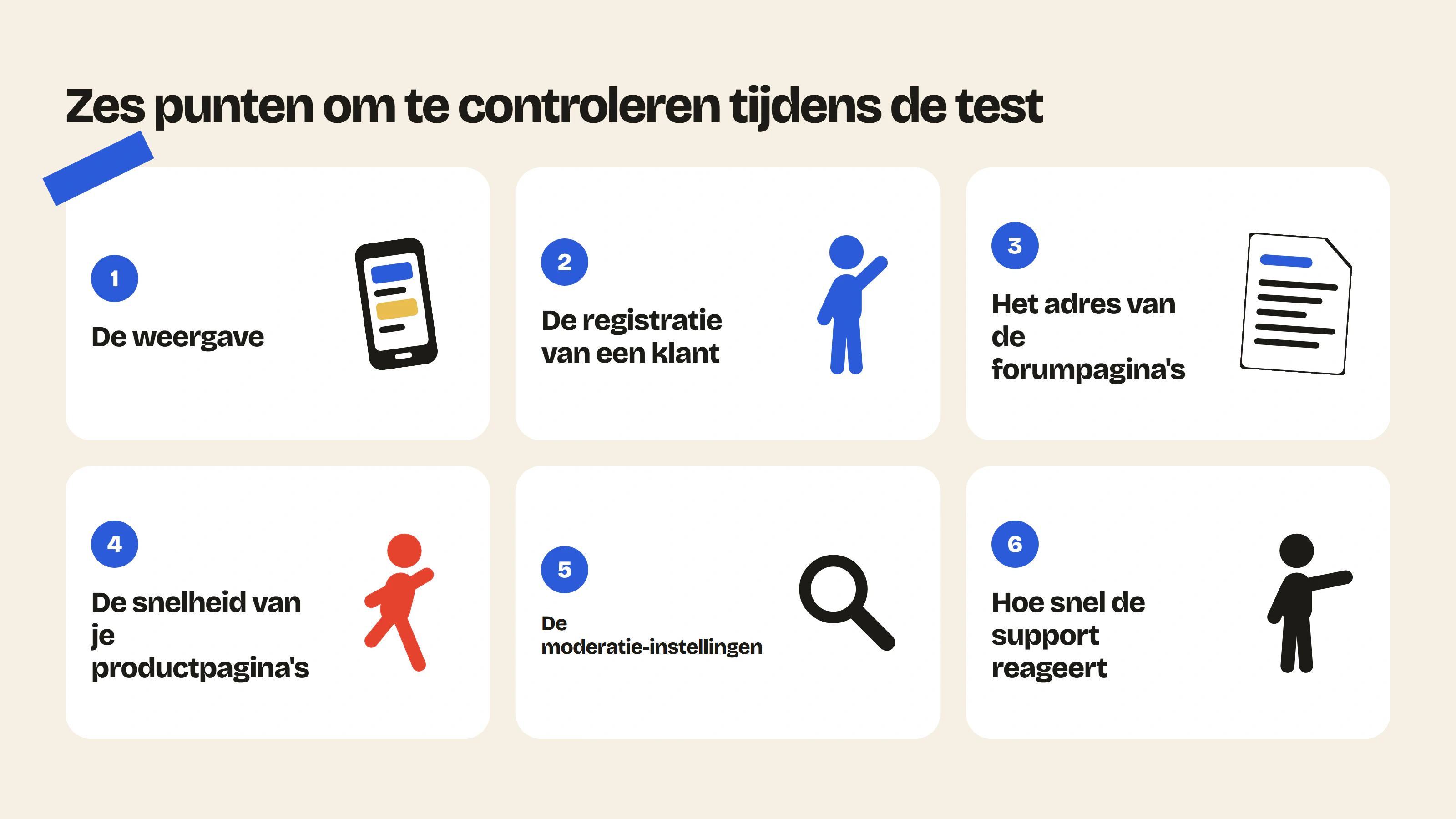 Controleer tijdens de proefperiode van een Shopify forum-app de weergave, de registratie, het adres van de forumpagina’s, de snelheid, de moderatie en de support.