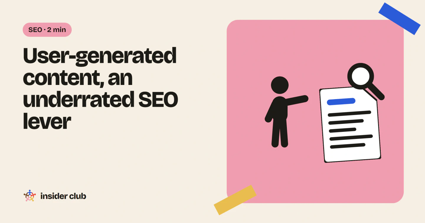 Customers' discussions on an e-commerce forum are user-generated content: original content, in the language of your prospects, that Google can index.