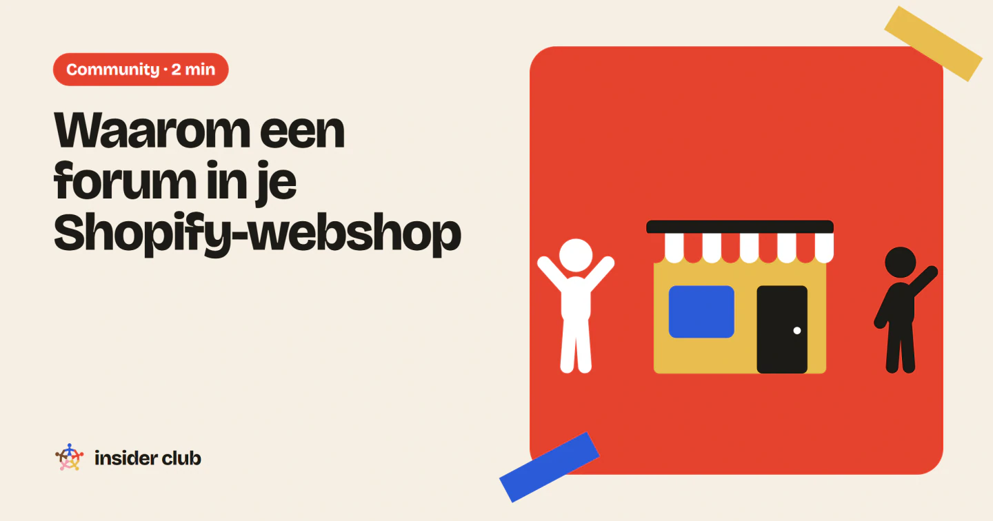 Een forum in je Shopify-webshop brengt de klanten van je merk samen als community op je eigen site, niet op een platform dat niet van jou is.